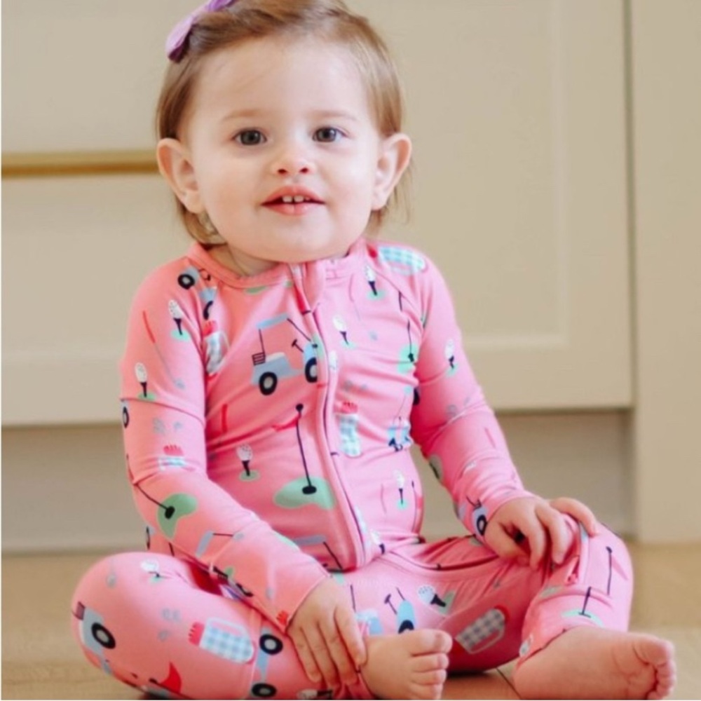 Kiki + Lulu It's PAR-Tee Time! Convertible Footies 3-6 months